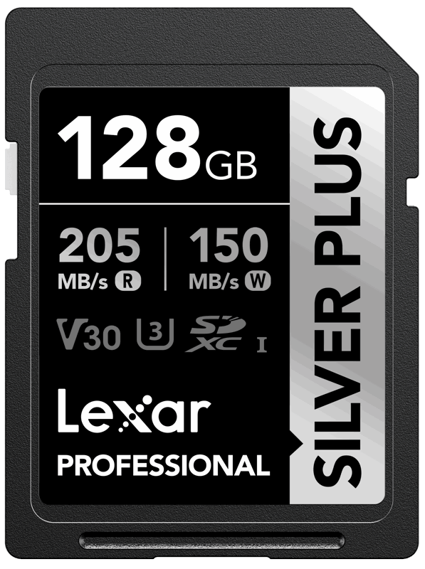 Lexar Pro Silver Plus SDXC U3 (V30) UHS-I R205/W150 128GB