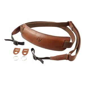 4V Design Classic Lusso Large Neck Strap Brown/Cyan