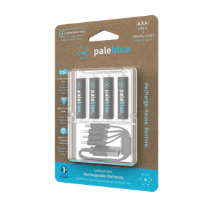 PaleBlue Li-Ion Rechargeable AAA x4