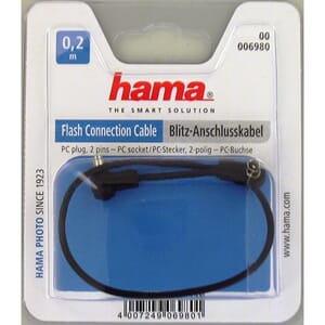 Hama 6980 PC/PC Blitz synch kabel 0,2m