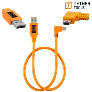 TetherPro USB 2.0 Mini-B 5-Pin Høyervinklet Adapter 50 cm