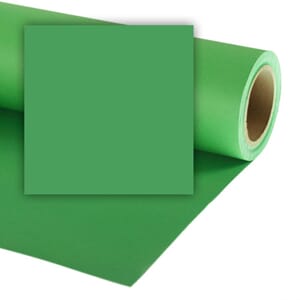 Colorama Chromagreen 2,72x11m  Papir bakgrunn