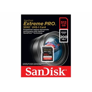 SANDISK Extreme Pro SDXC UHS I 512GB 200/140mbs