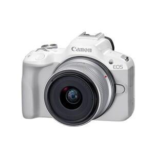 Canon EOS R50 White  + RF-S 18-45mm F4.5-6.3 IS STM