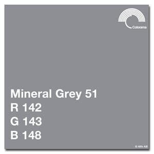 Colorama Mineral Grey 2,72x11m  Papir bakgrunn