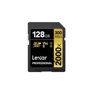 Lexar Pro 2000X SDHC/SDXC UHS-II U3(V90) R300/W260 128GB