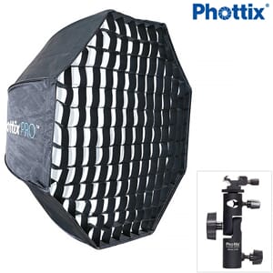 Phottix Easy Up HD 80cm Umbrella Octa Softbox with Grid-Varo